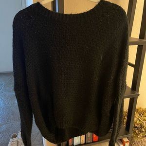 Princess Polly black cropped sweater